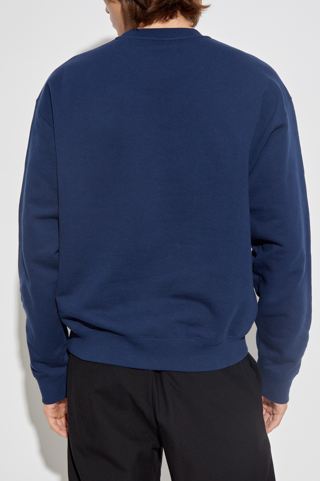 【送料&関税込】Jil Sander Sweatshirt In Blue Cotton Jil Sander Oversized Knit Sweater - Blue (Boiled Merino